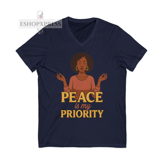 Peace is My Priority Vneck Tee