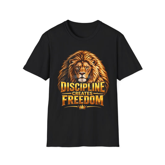 Discipline Creates Freedom Lion Barber T-Shirt | King of Kutz Collection