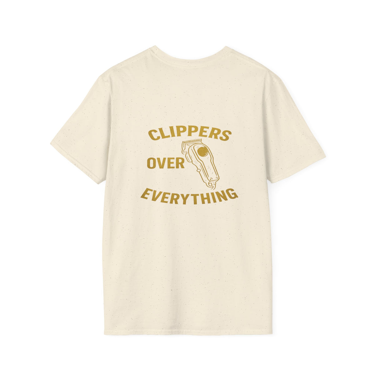 Men's Clippers over everything Barber T-Shirt – Front & Back Print