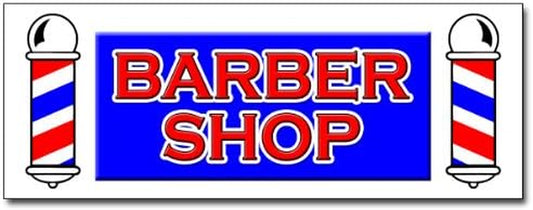 24" Barber Shop Decal Sticker Hair Salon Parlor