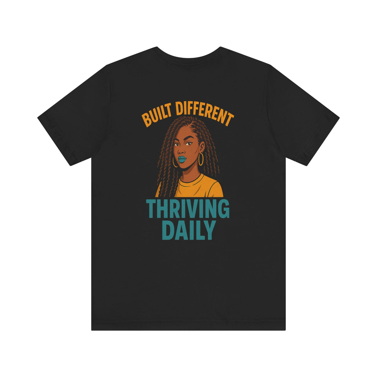 Built Different Thriving Daily Crew Neck Tee – Front & Back Print