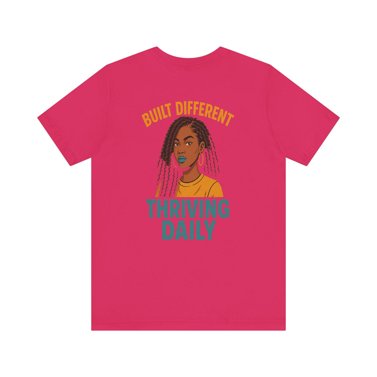 Built Different Thriving Daily Crew Neck Tee – Front & Back Print