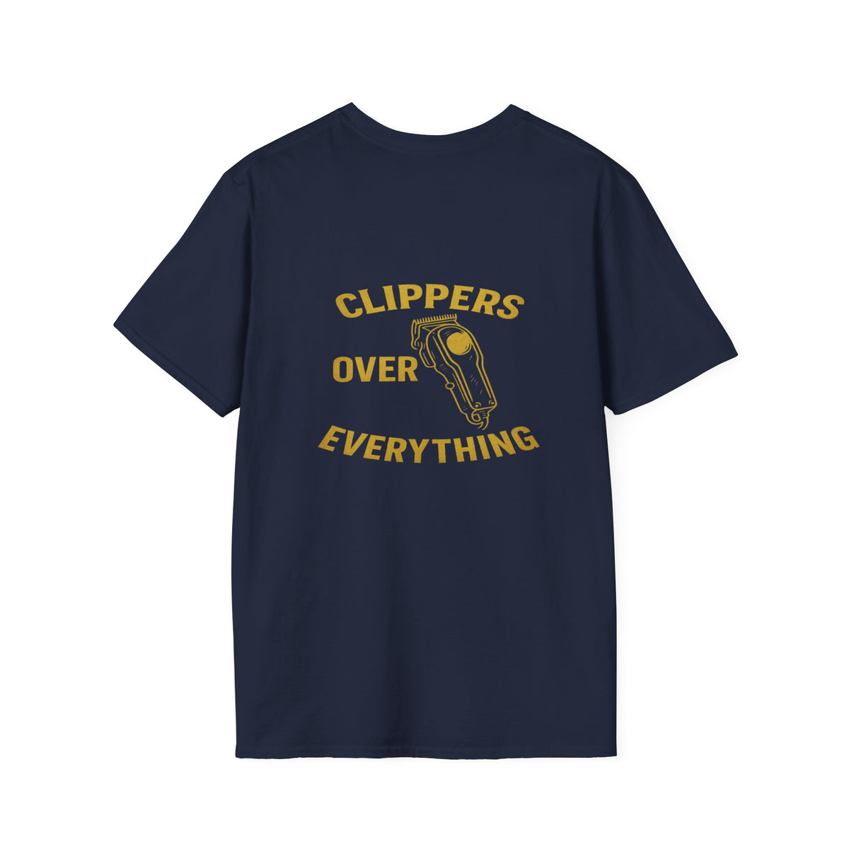 Men's Clippers over everything Barber T-Shirt – Front & Back Print