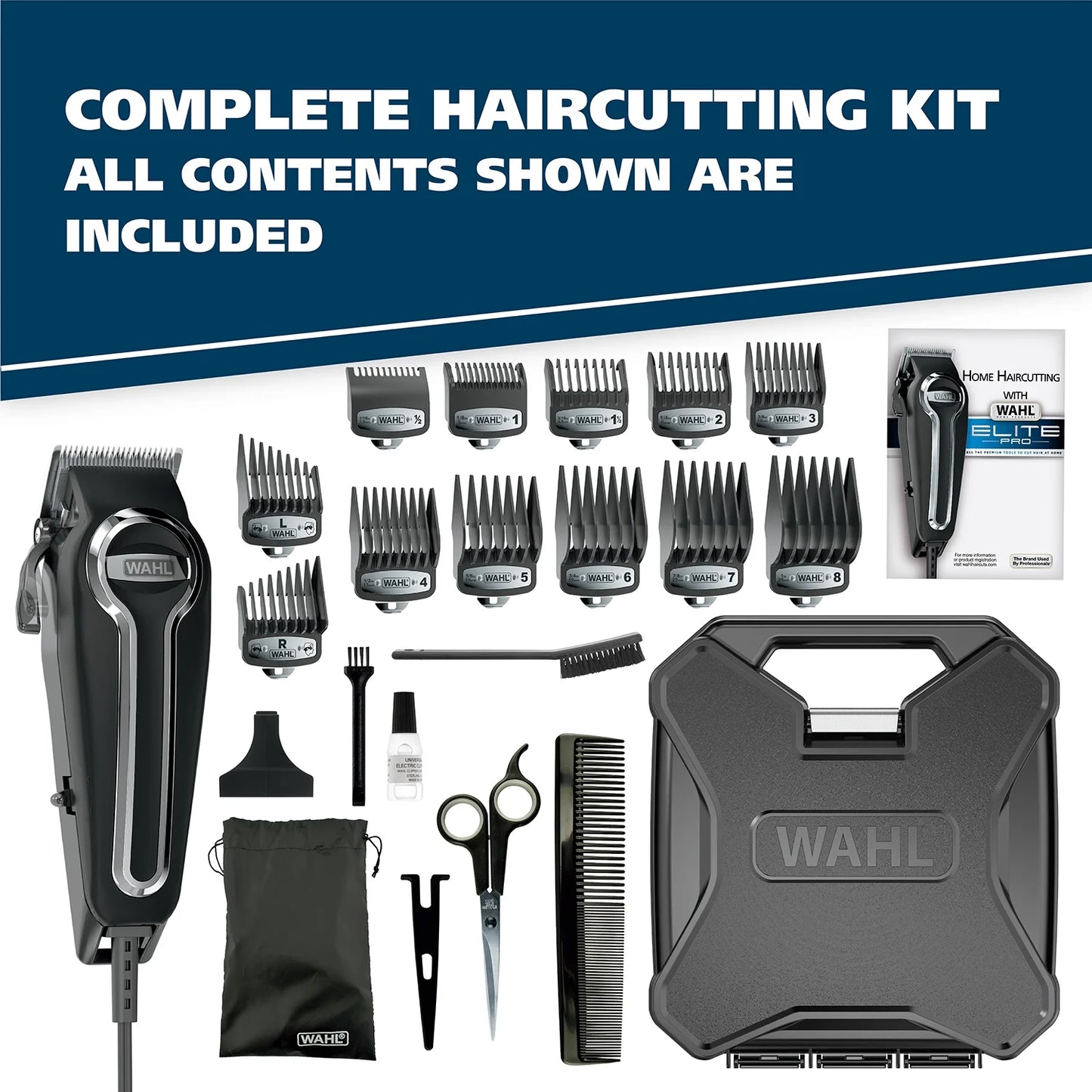 Premier Series 22 Piece Multi-Cut Corded Hair Clipper for Men or Woman, 79482