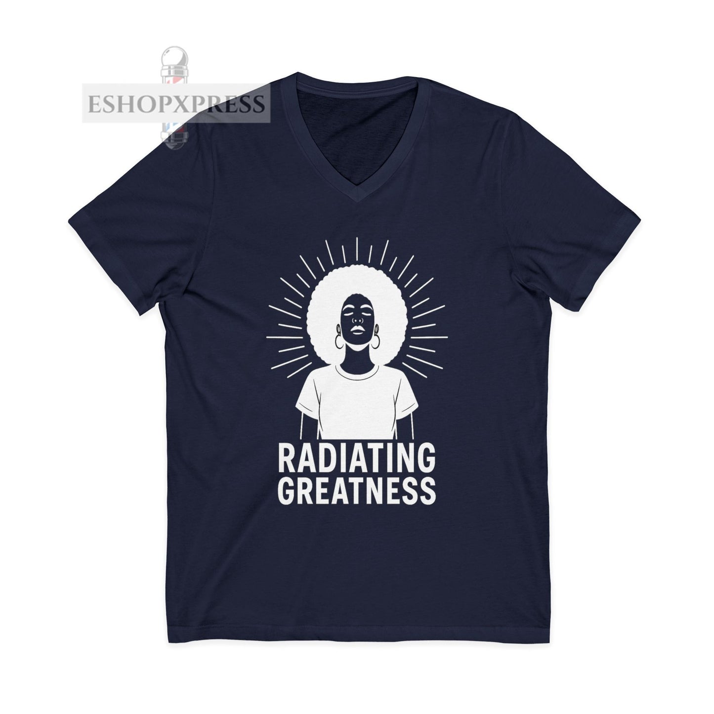 Radiating Greatness - V-Neck Tee