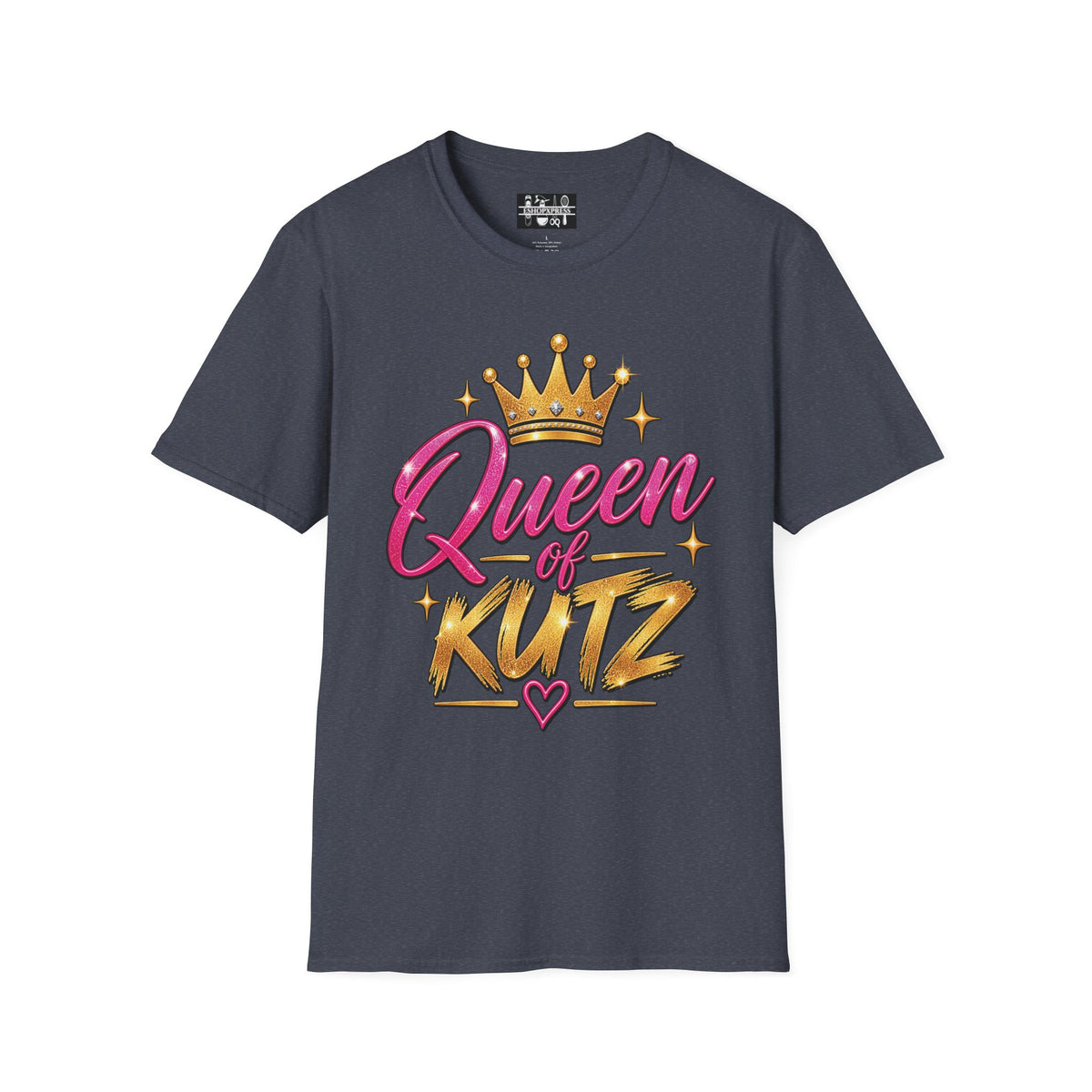 Women's Queen of Kutz Tee – Pink Script