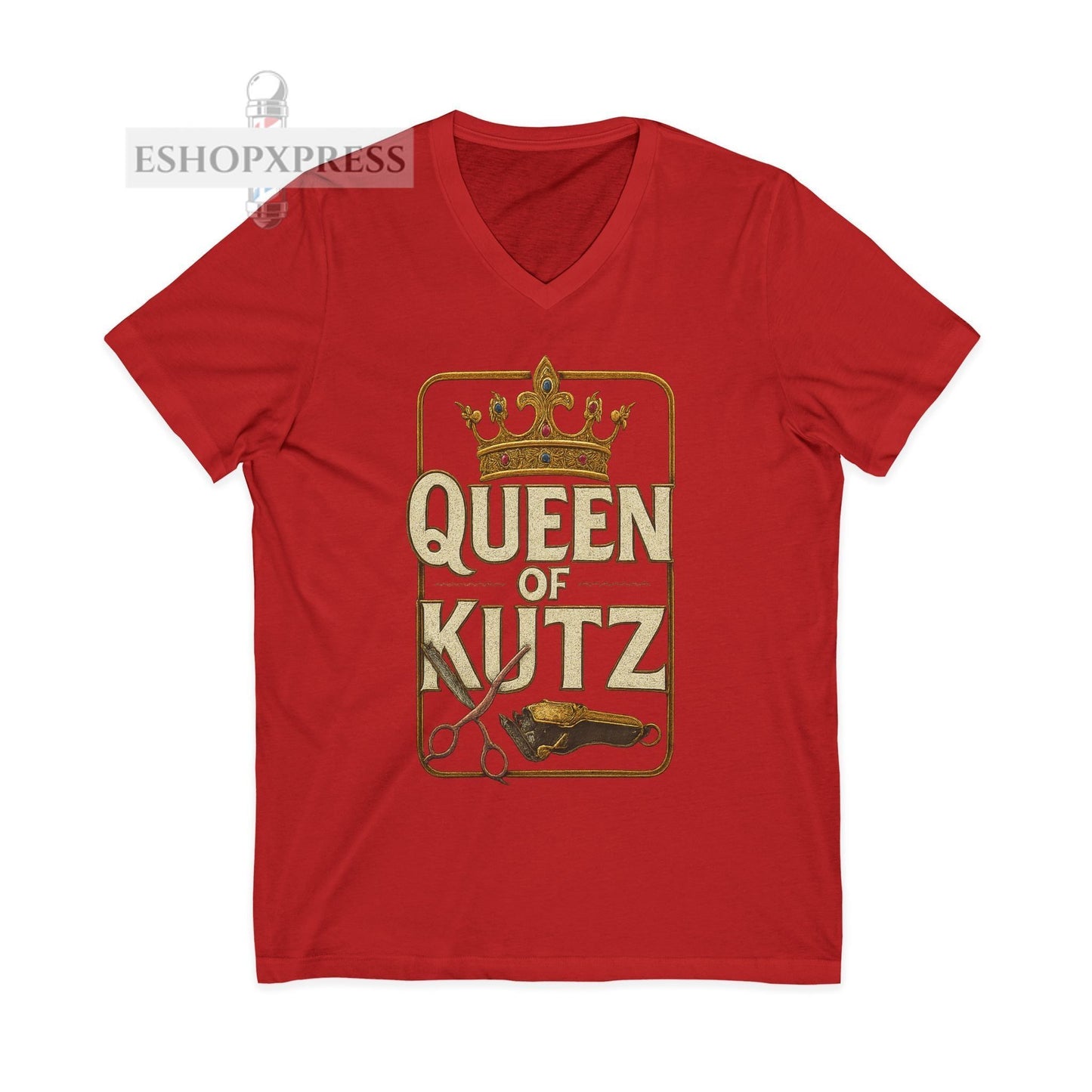 Queen of Kutz Universal  Women's V-Neck Tee