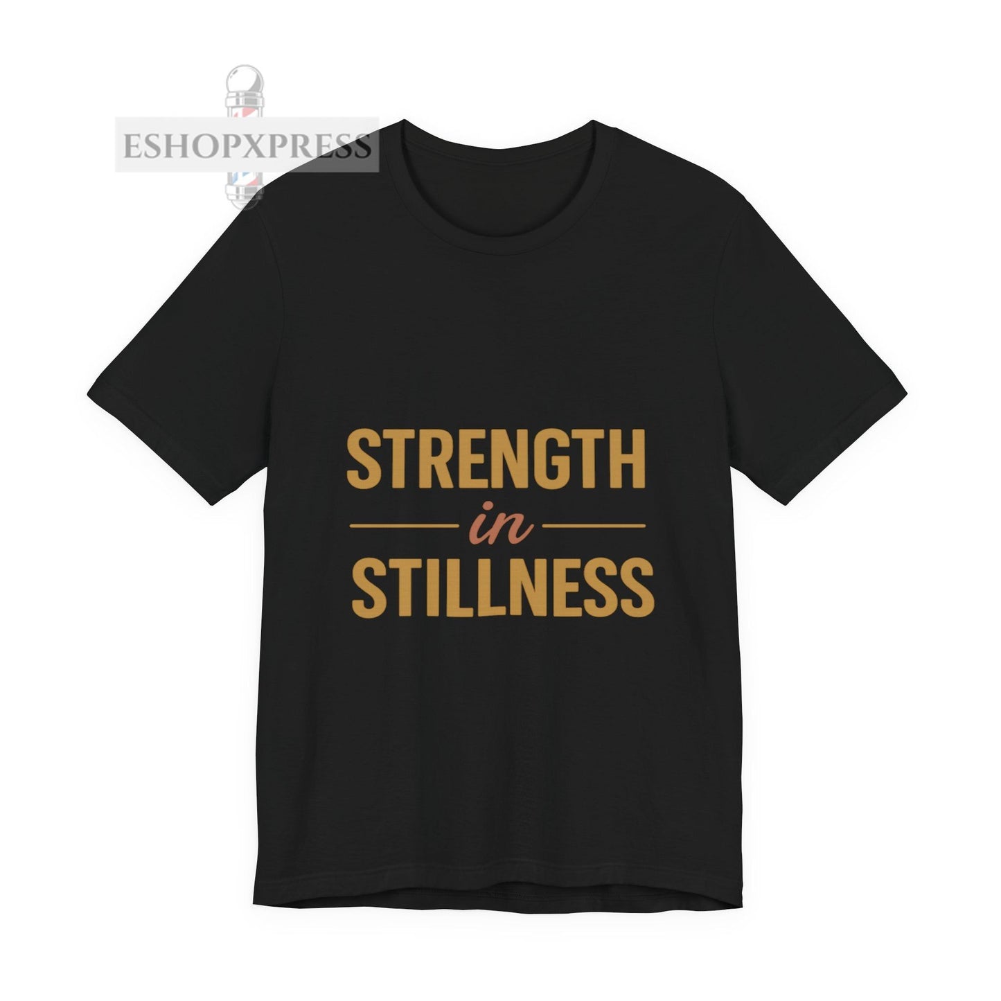 Strength in Stillness Typography Design