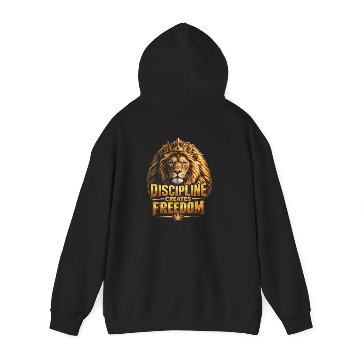 Discipline Creates Freedom Lion Barber Hoodie – Front & Back Print | King of Kutz Collection