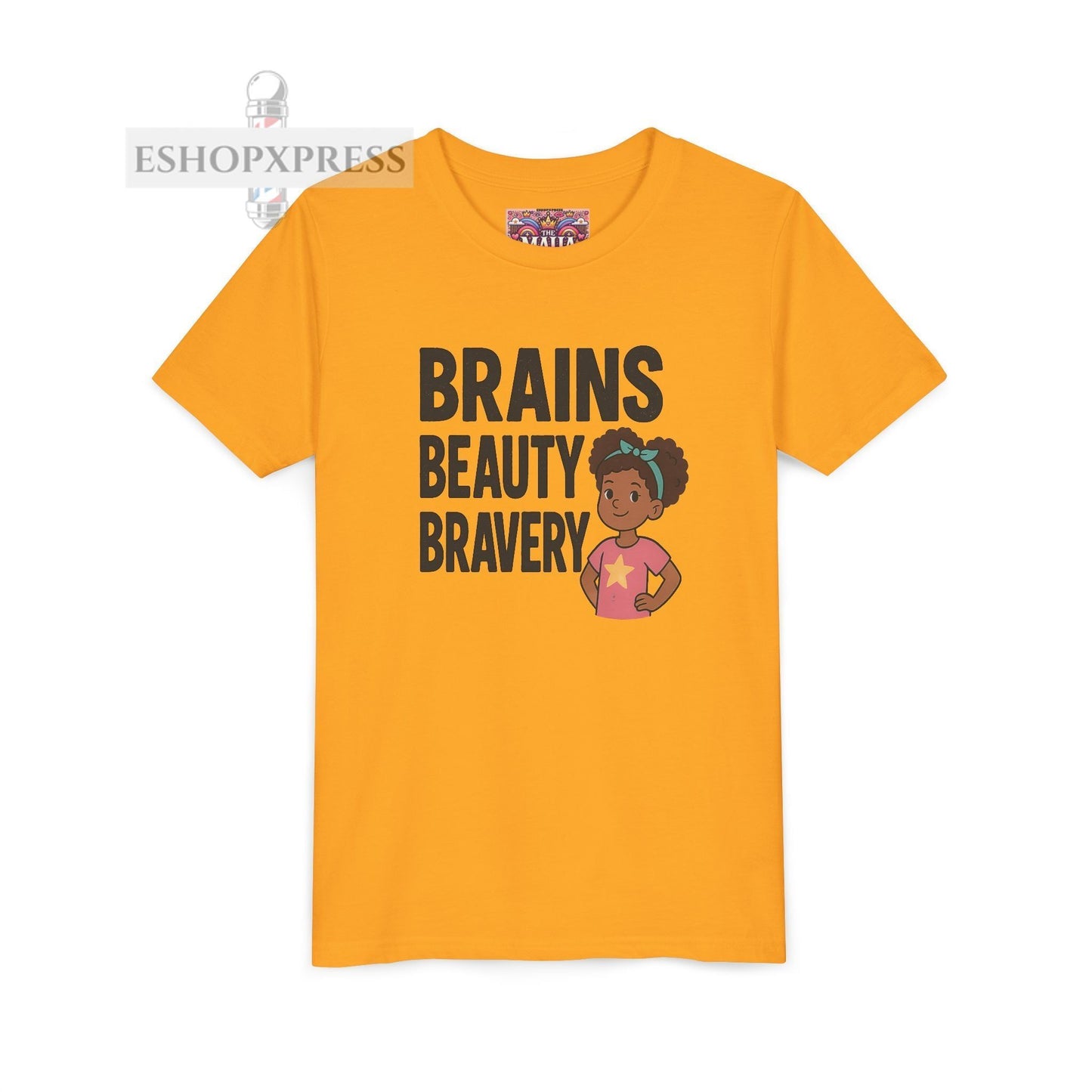 Brains Beauty Bravery -Youth Short Sleeve Tee