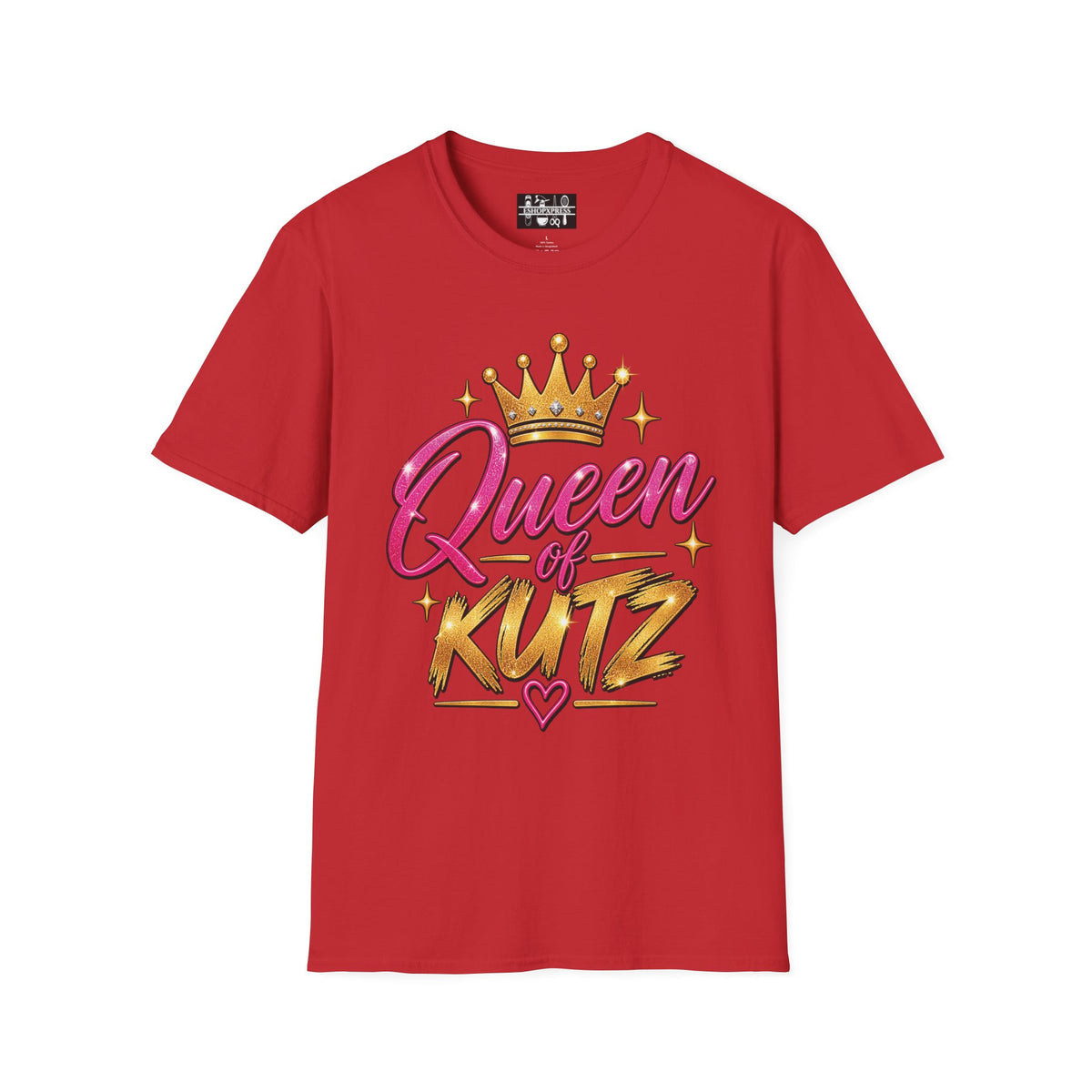 Women's Queen of Kutz Tee – Pink Script