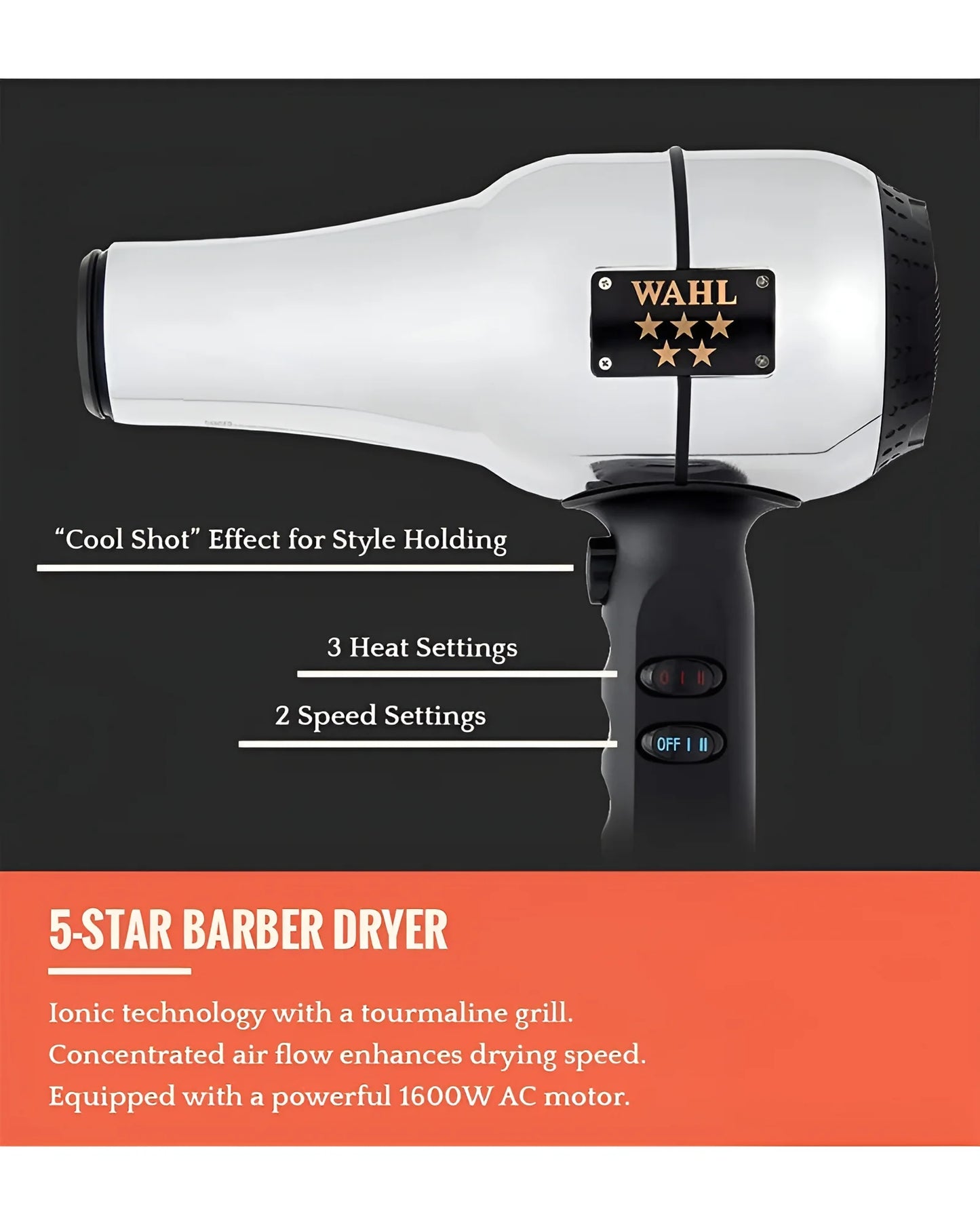 Professional 5 Star Barber Dryer