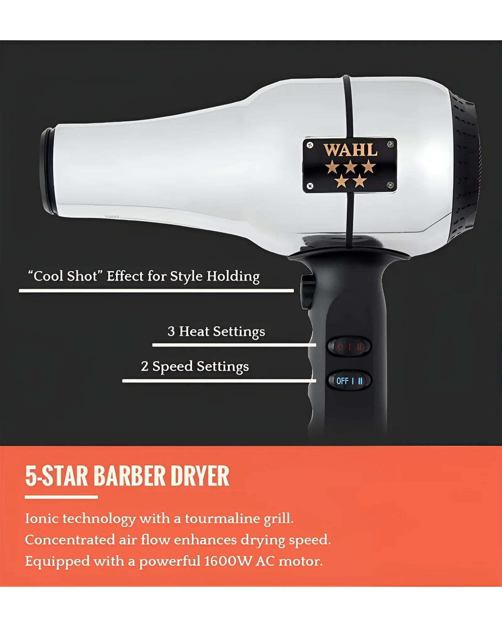 Professional 5 Star Barber Dryer