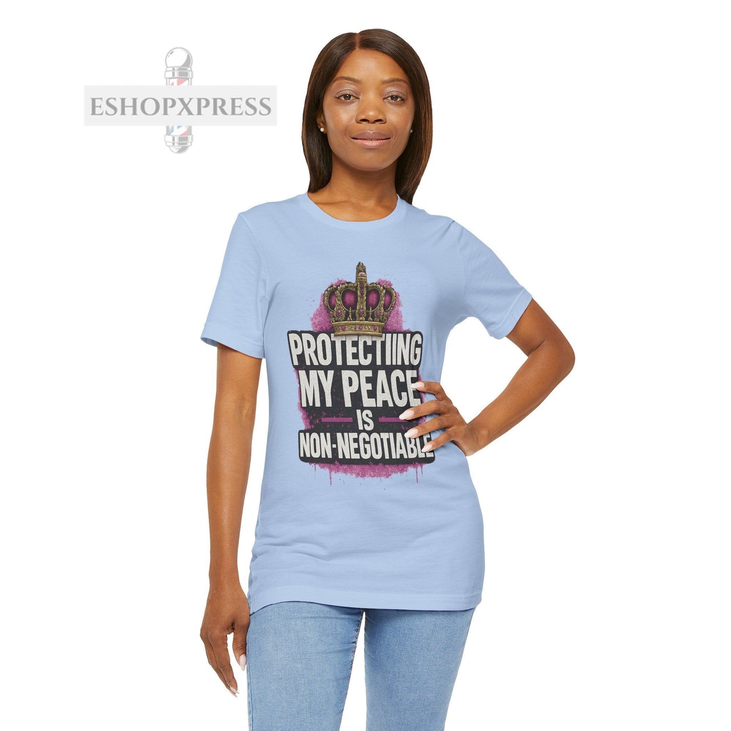Protecting My Peace is Non-Negotiable | Empowerment Tee for Women Barbers and Stylists