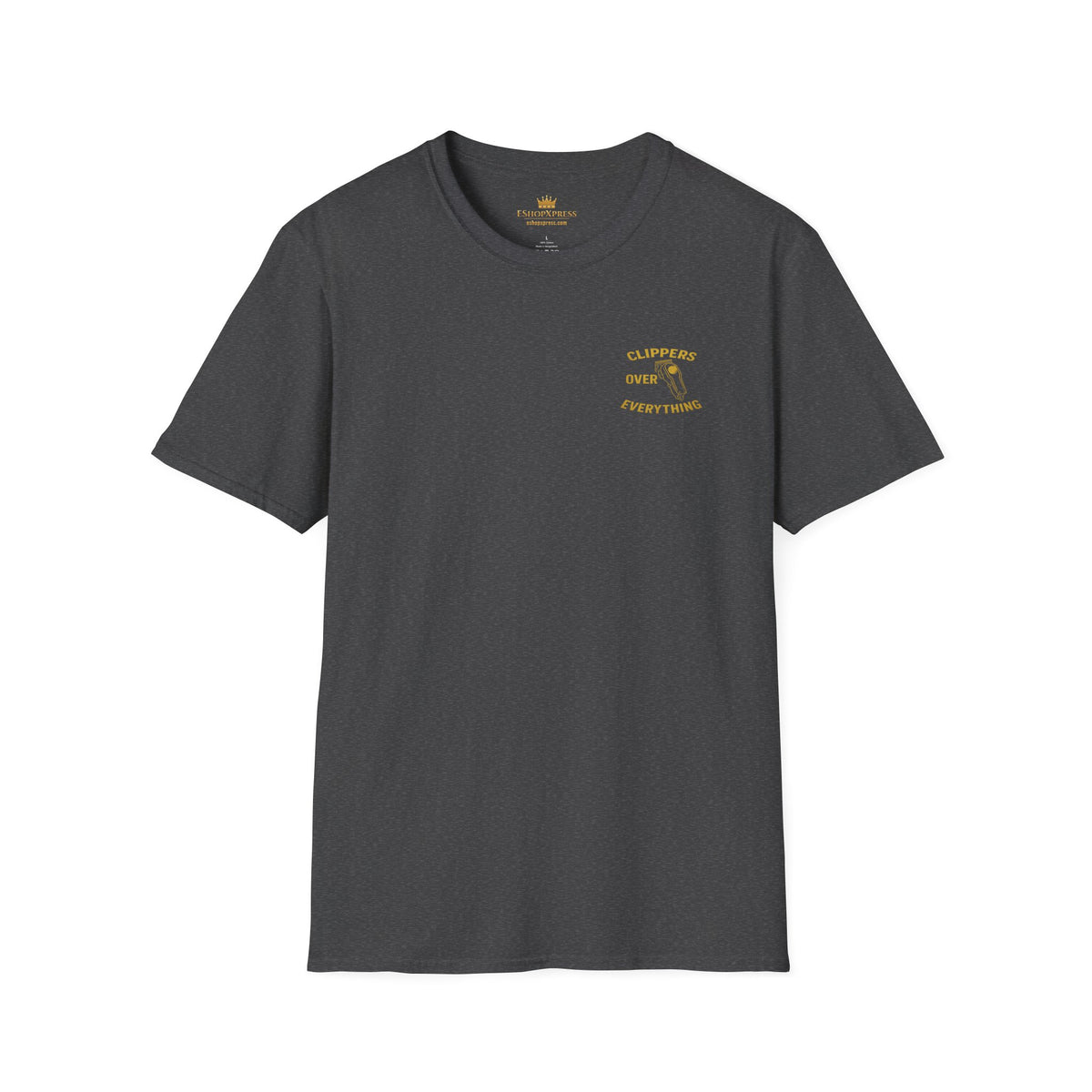 Men's Clippers over everything Barber T-Shirt – Front & Back Print