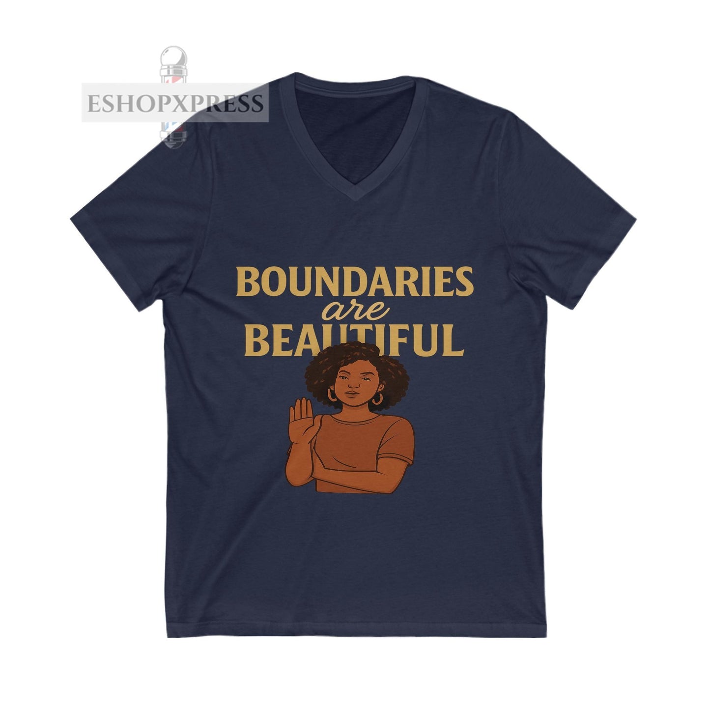 Boundaries Are Beautiful V-neck Tee