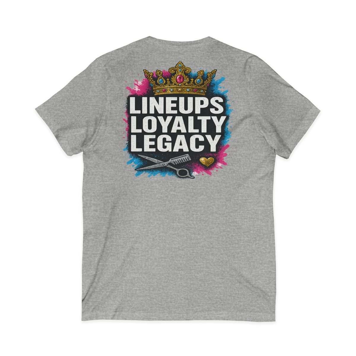 Lineups Loyalty Legacy Women's V-Neck Tee – Front & Back Print