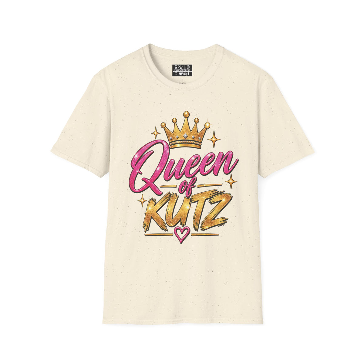 Women's Queen of Kutz Tee – Pink Script