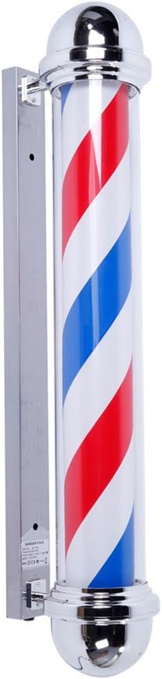 36'' LED Barber Pole Light Classic Style,Hair Salon Barber Shop Open Sign,Rotating Red White Blue LED Strips,Ip44 Waterproof save Energy
