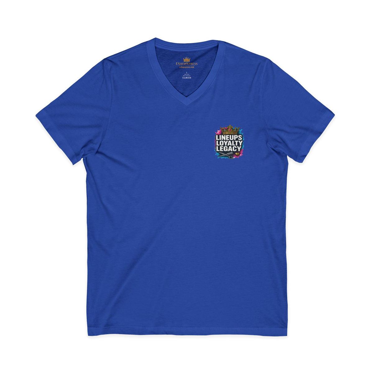 Lineups Loyalty Legacy Women's V-Neck Tee – Front & Back Print
