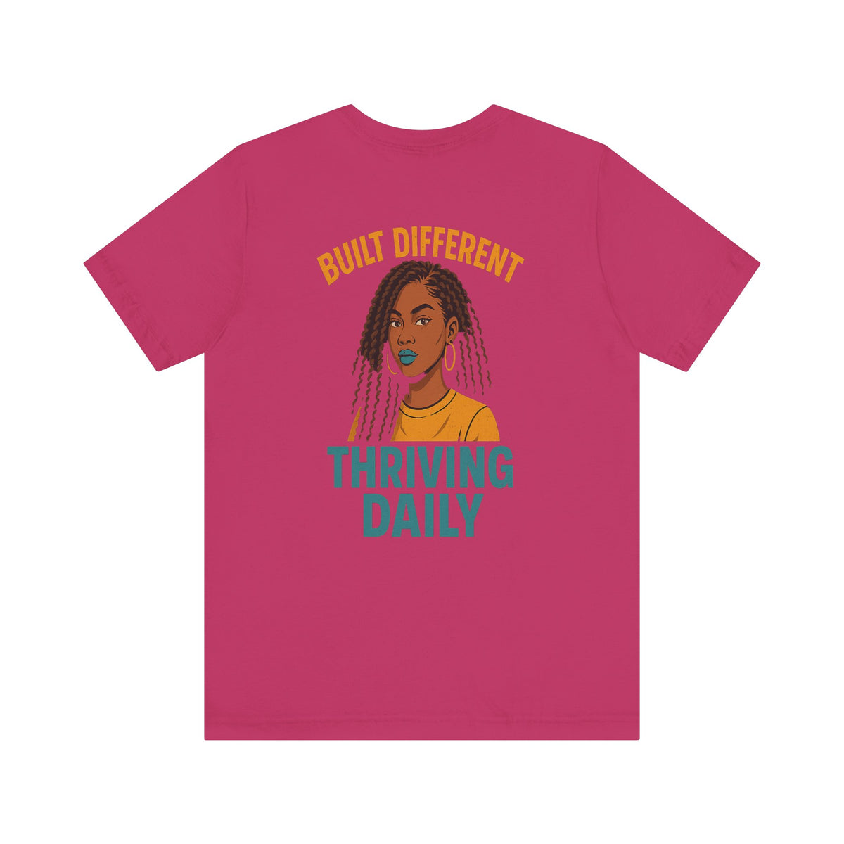 Built Different Thriving Daily Crew Neck Tee – Front & Back Print