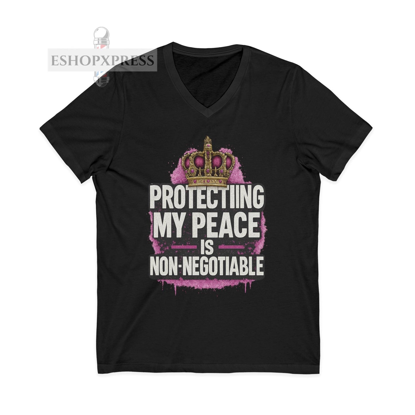 Protecting My Peace is Non-Negotiable - V-Neck Tee