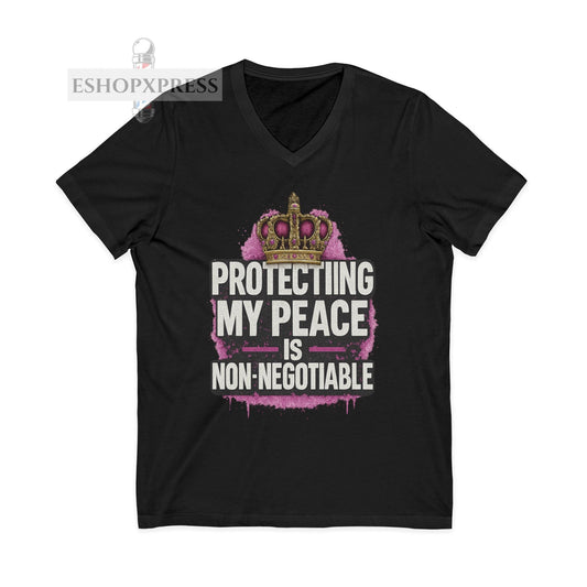 Protecting My Peace is Non-Negotiable - V-Neck Tee