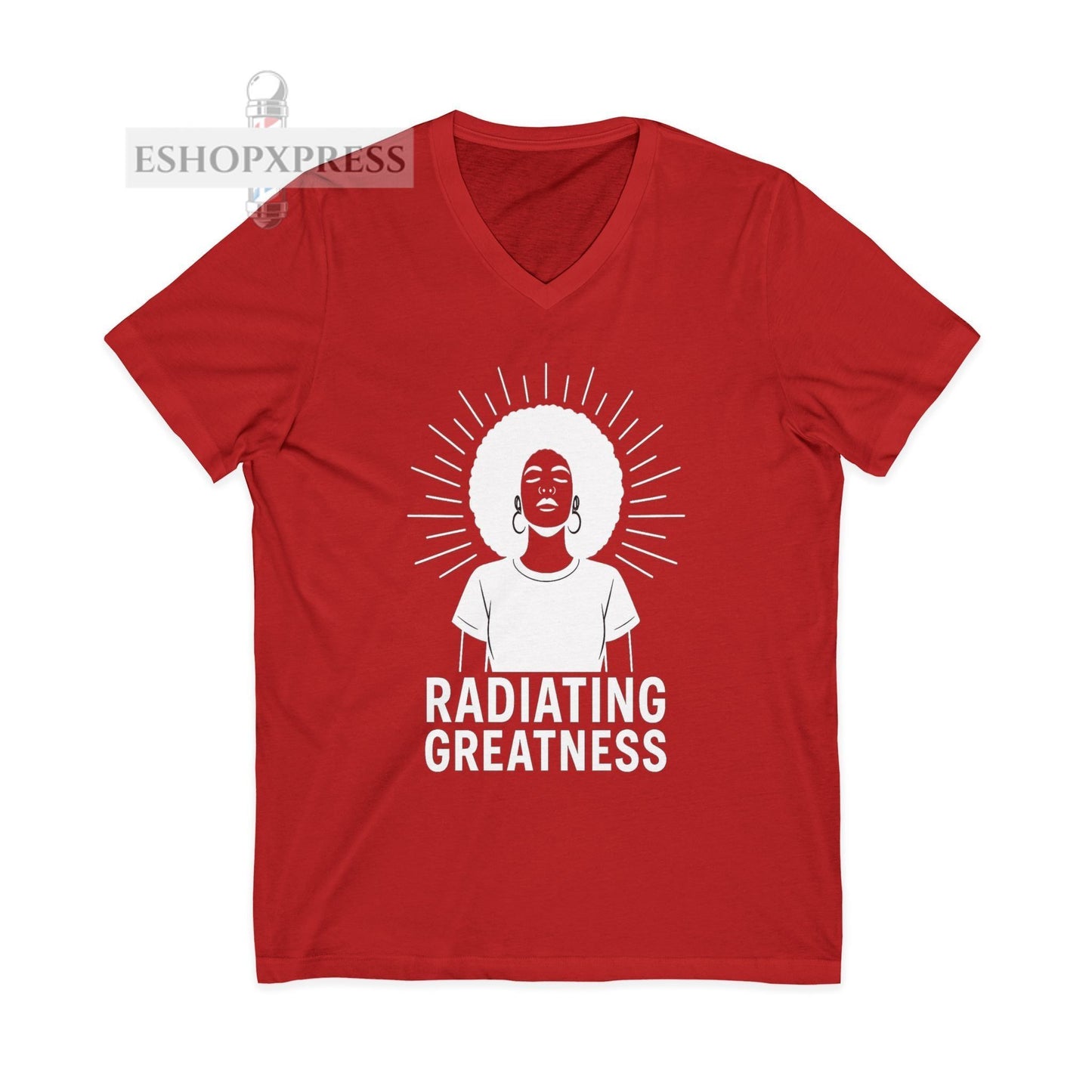 Radiating Greatness - V-Neck Tee
