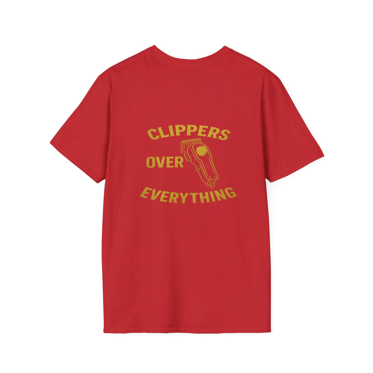 Men's Clippers over everything Barber T-Shirt – Front & Back Print