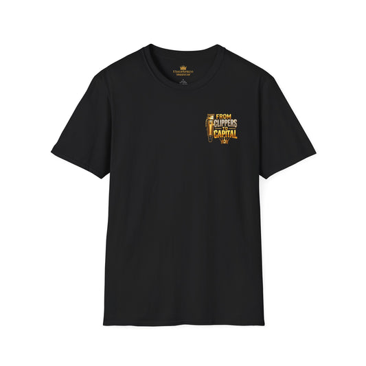From Clippers to Capital Barber T-Shirt – Front & Back Print | King of Kutz Collection
