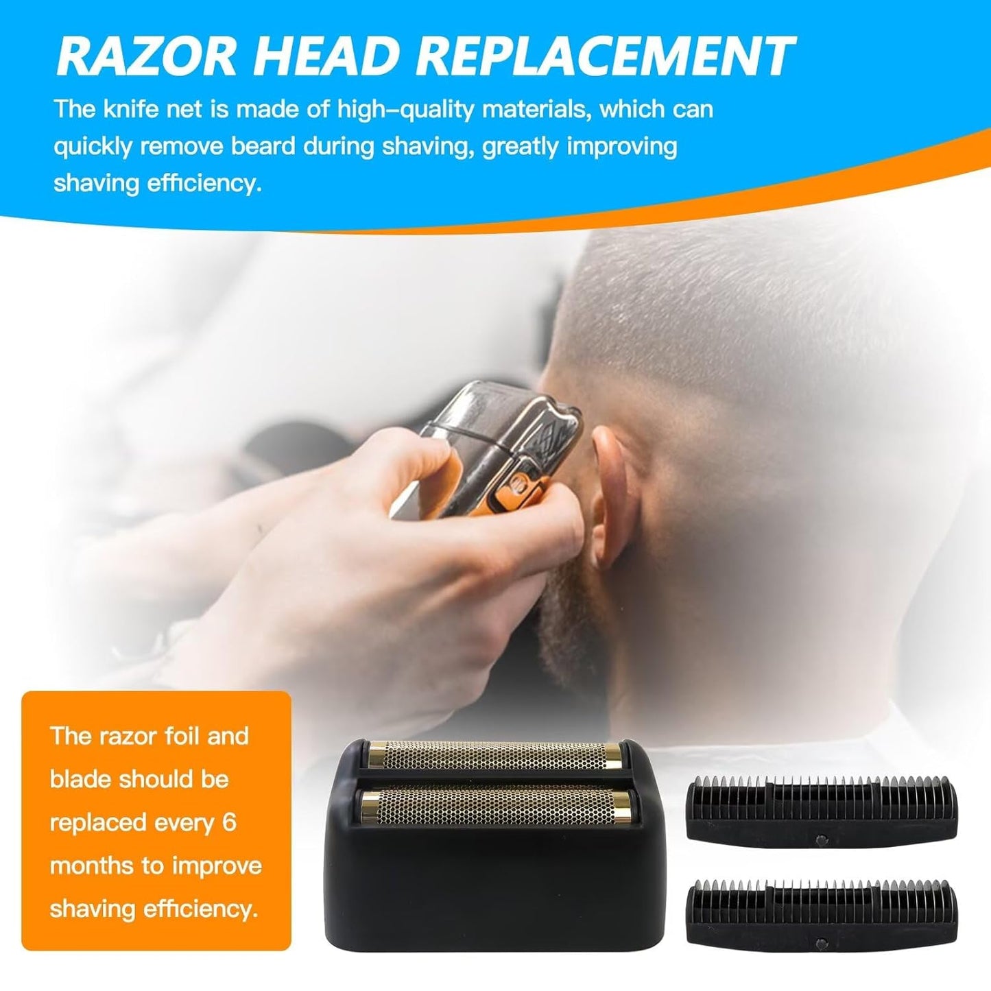Upgraded Double Foil Replacement Head, Matte Black Head for PRO FX3 FX FXRF2G