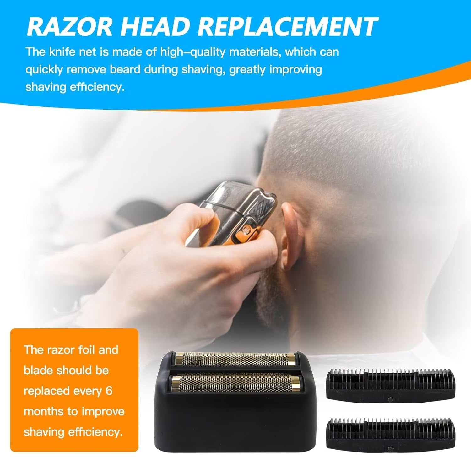 Upgraded Double Foil Replacement Head, Matte Black Head for PRO FX3 FX FXRF2G