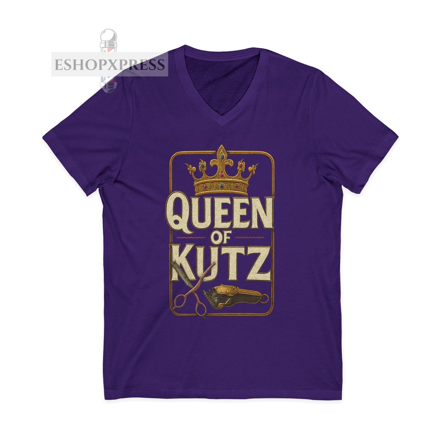 Queen of Kutz Universal  Women's V-Neck Tee