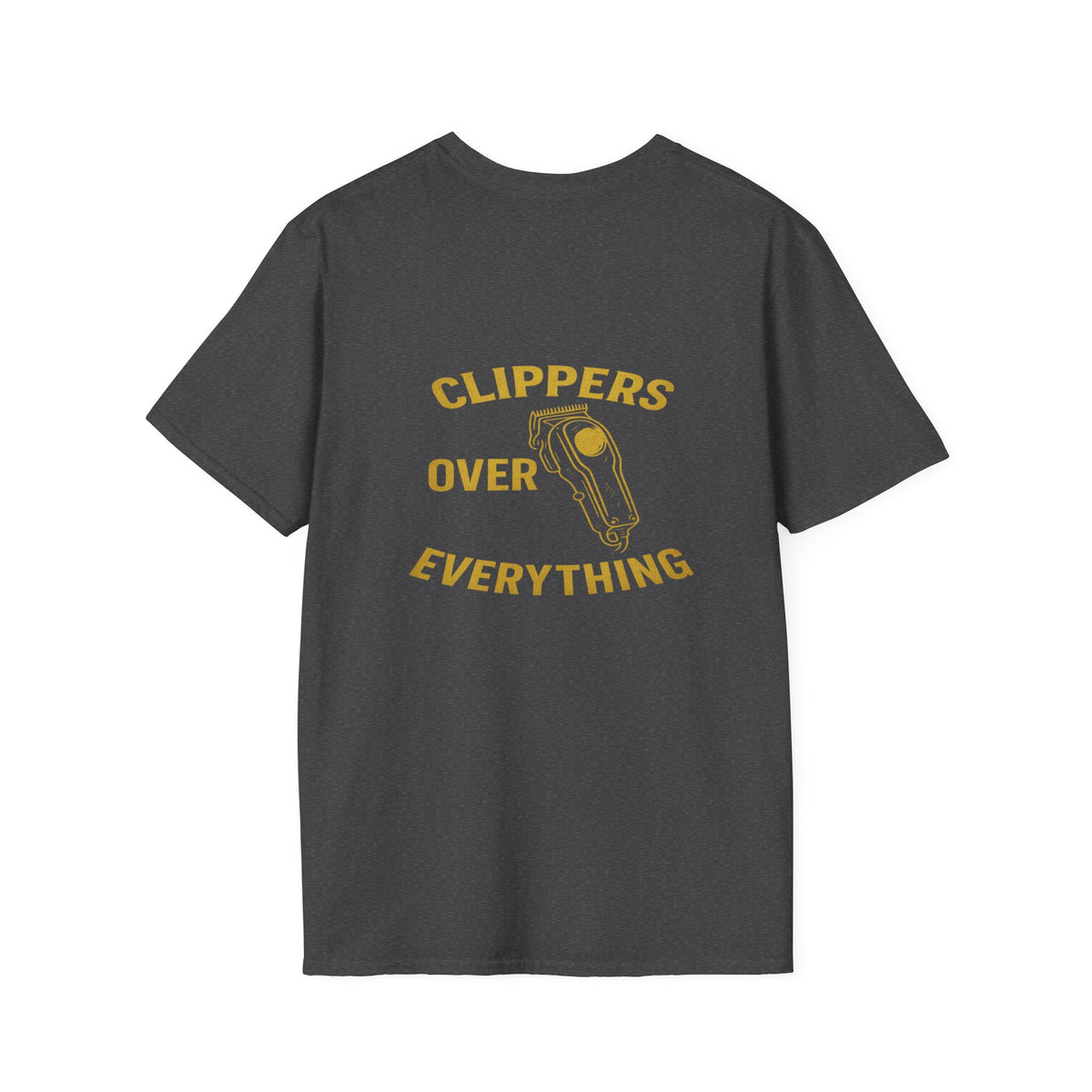 Men's Clippers over everything Barber T-Shirt – Front & Back Print