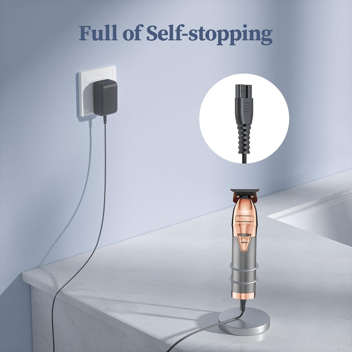 4.5V Charger for Babyliss PRO FX820 FX788 FX787 FX870 Cordless Trimmer Power Cord AC Adapter Compatible with Babylisspro Clipper DC Adaptor Supply