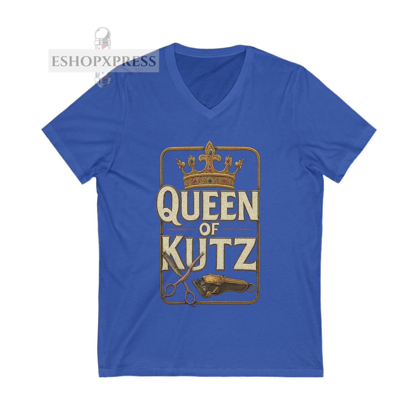 Queen of Kutz Universal  Women's V-Neck Tee