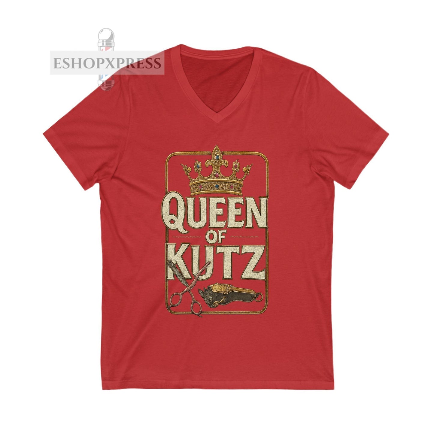 Queen of Kutz Universal  Women's V-Neck Tee