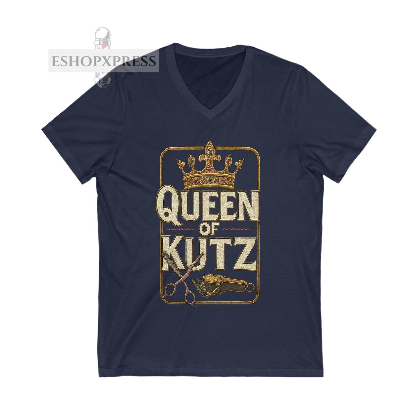 Queen of Kutz Universal  Women's V-Neck Tee