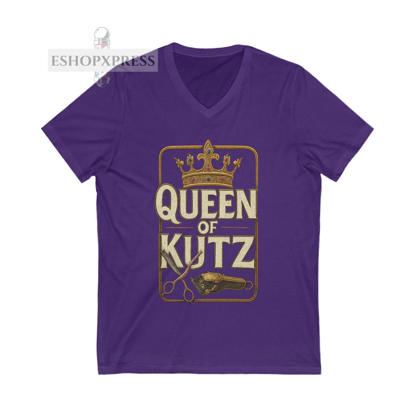 Queen of Kutz Universal  Women's V-Neck Tee