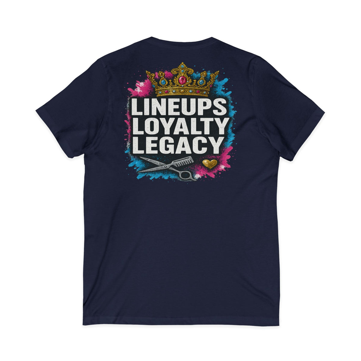 Lineups Loyalty Legacy Women's V-Neck Tee – Front & Back Print