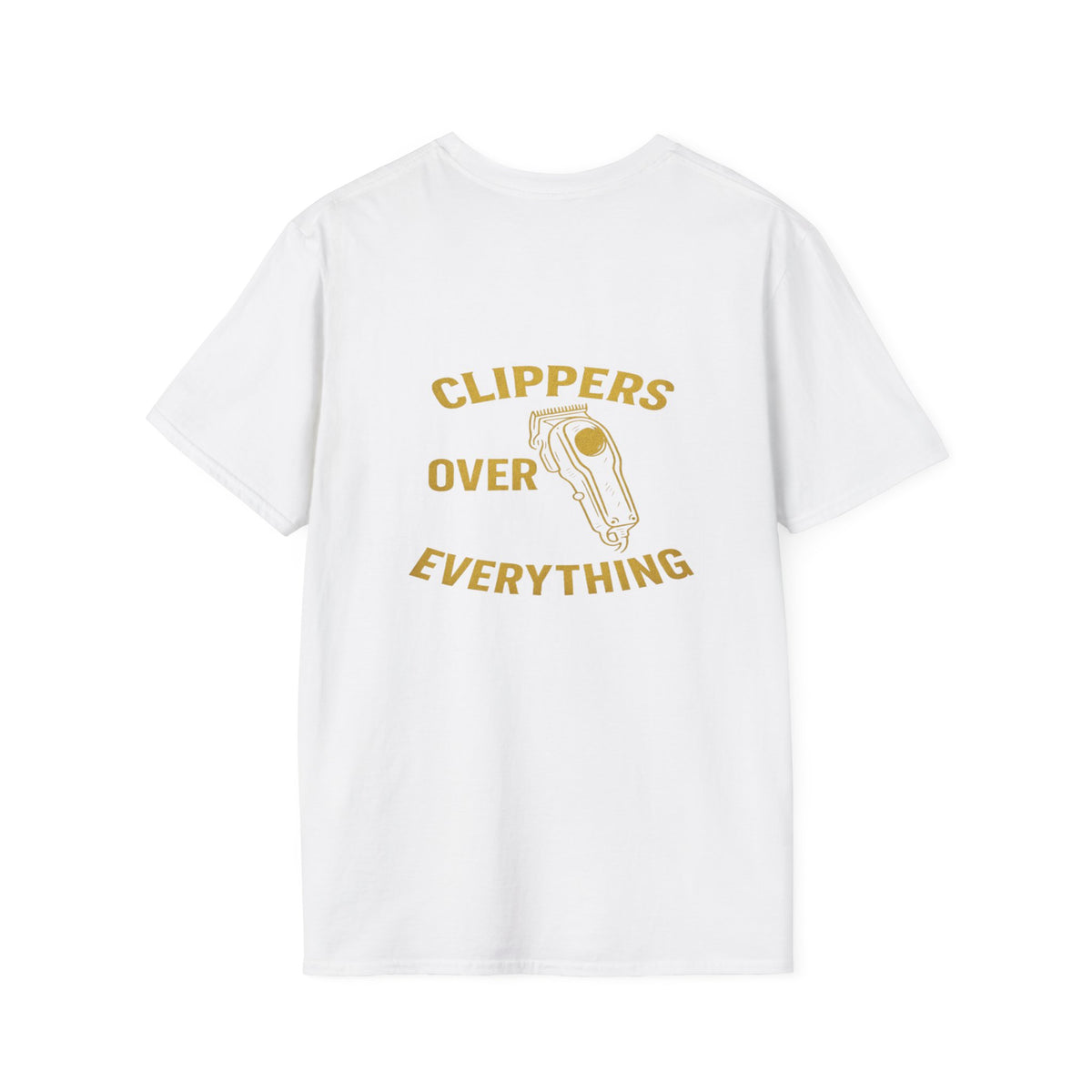 Men's Clippers over everything Barber T-Shirt – Front & Back Print