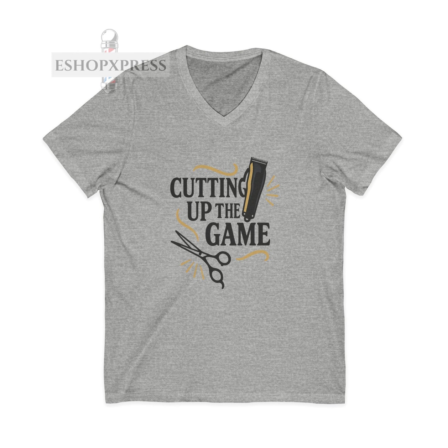 Cutting Up the Game – Queen of Kutz V-Neck Tee