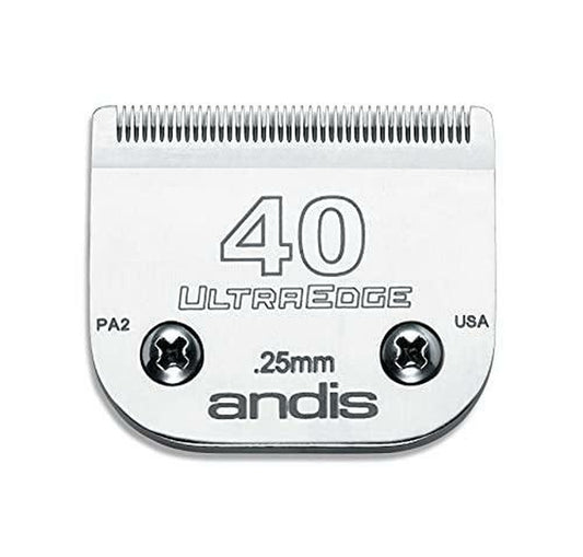 Andis Carbon-Infused Steel Ultraedge Super Blocking Dog Clipper Blade, Size-40,