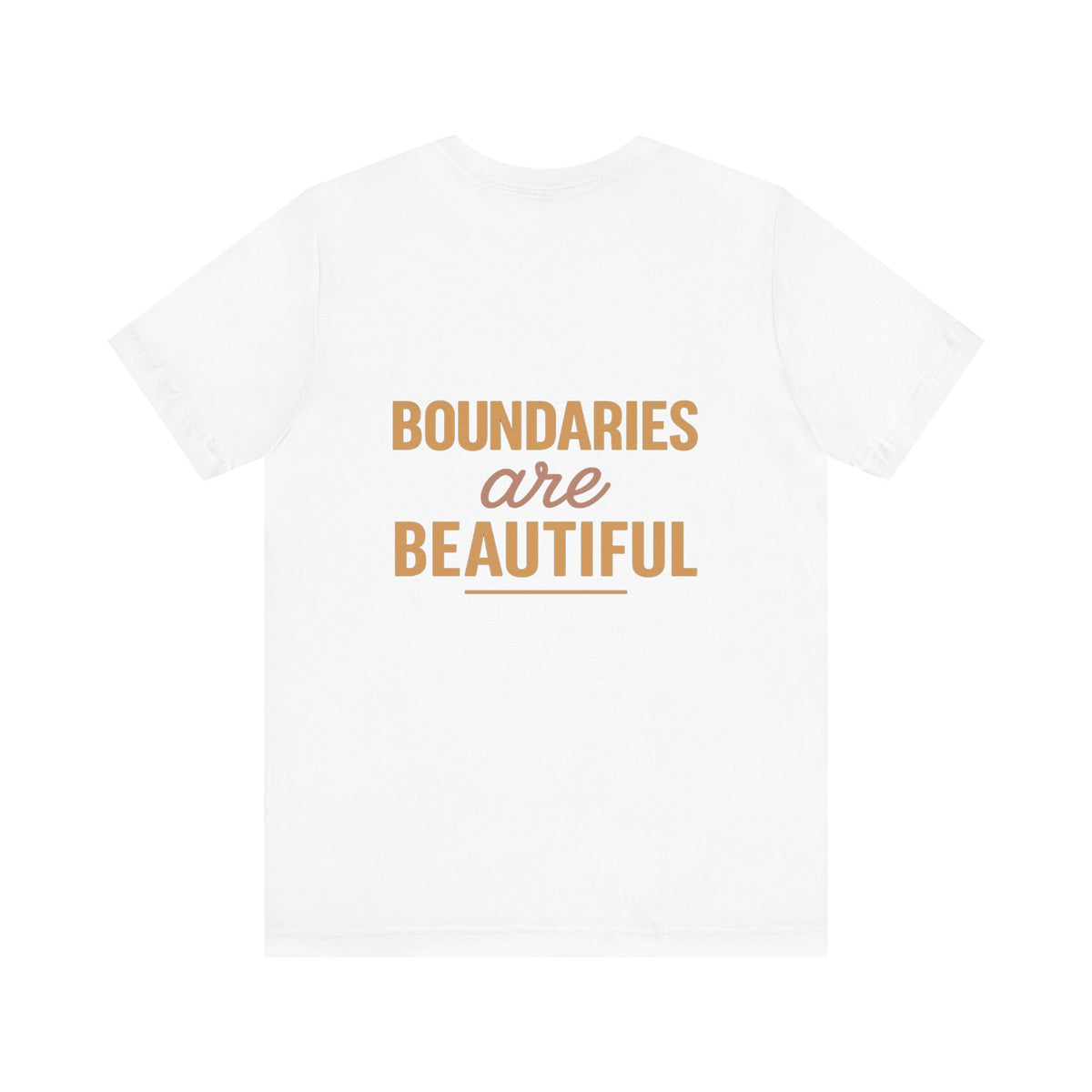 Boundaries are Beautiful Variation – Front & Back Print | Crew Neck Tee