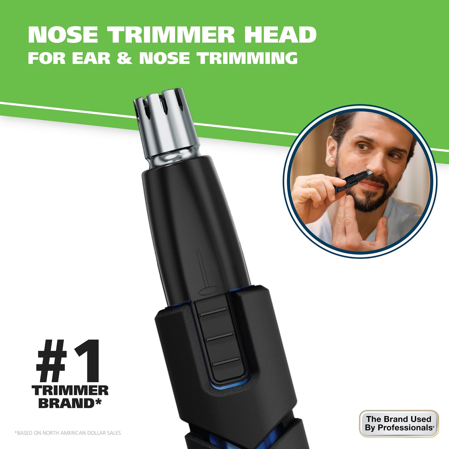 Micro Groomsman Men'S Lithium Battery Powered Pen Trimmer, Black/Blue 5640-4701