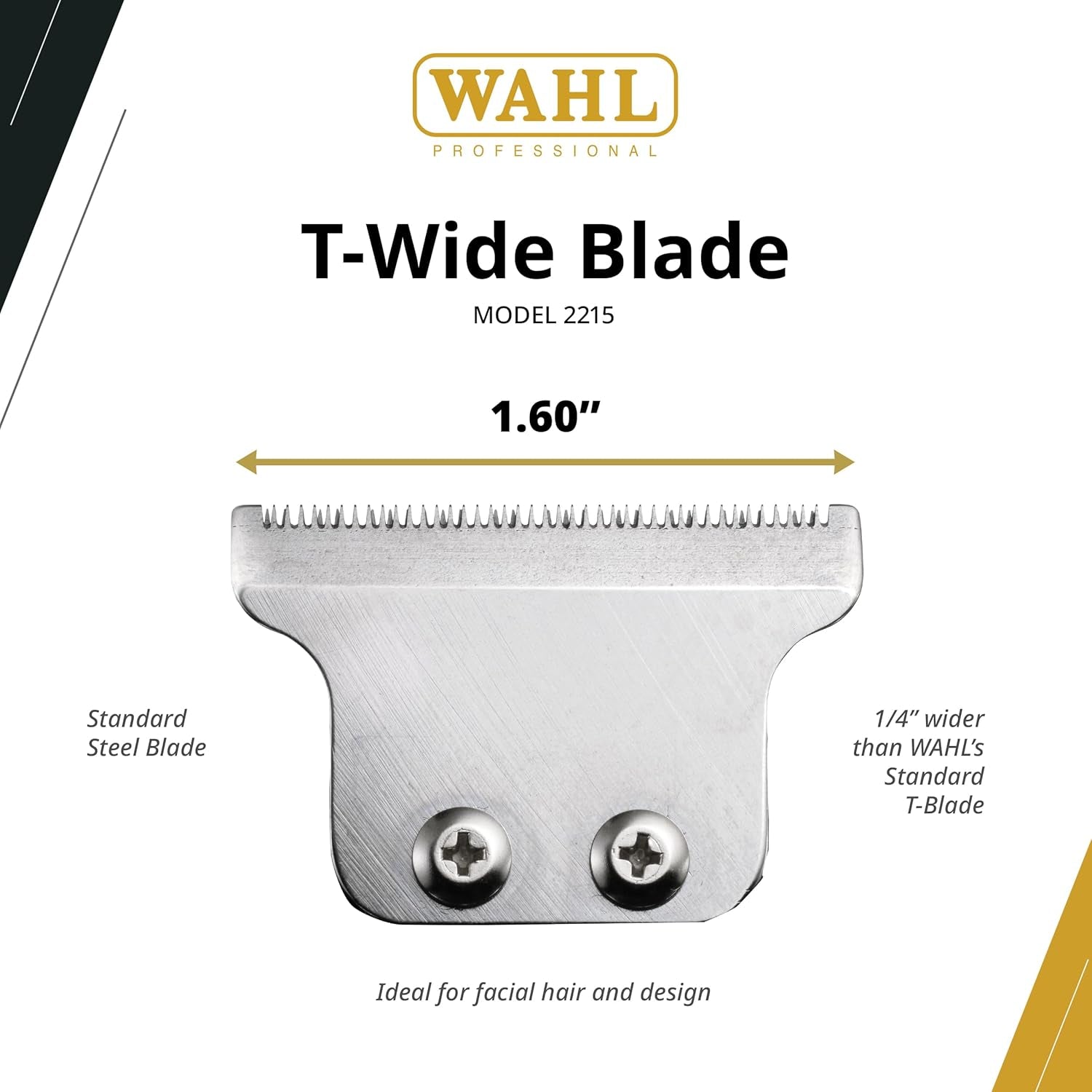 Wahl Professional Extra Wide T Blade Adjustable Zero Overlap Stagger Tooth Grooming Tool Replacement