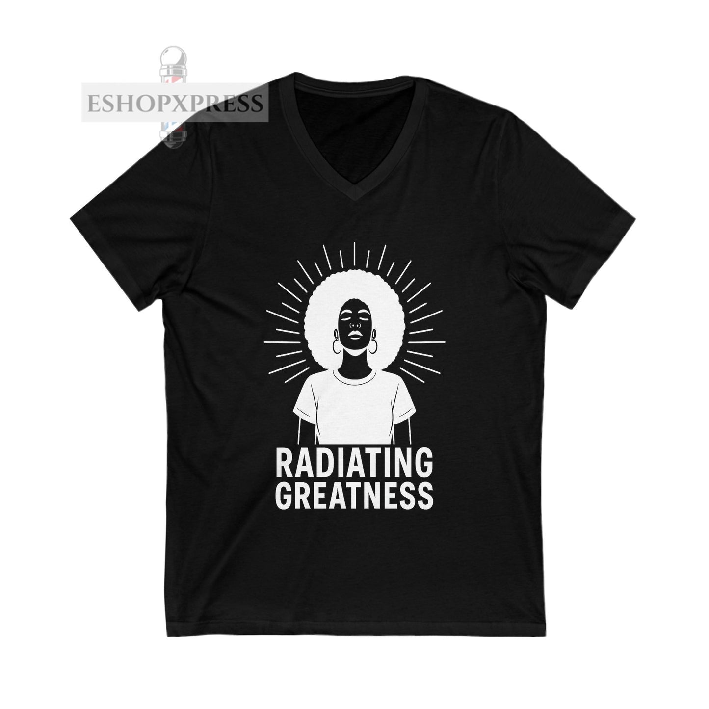 Radiating Greatness - V-Neck Tee