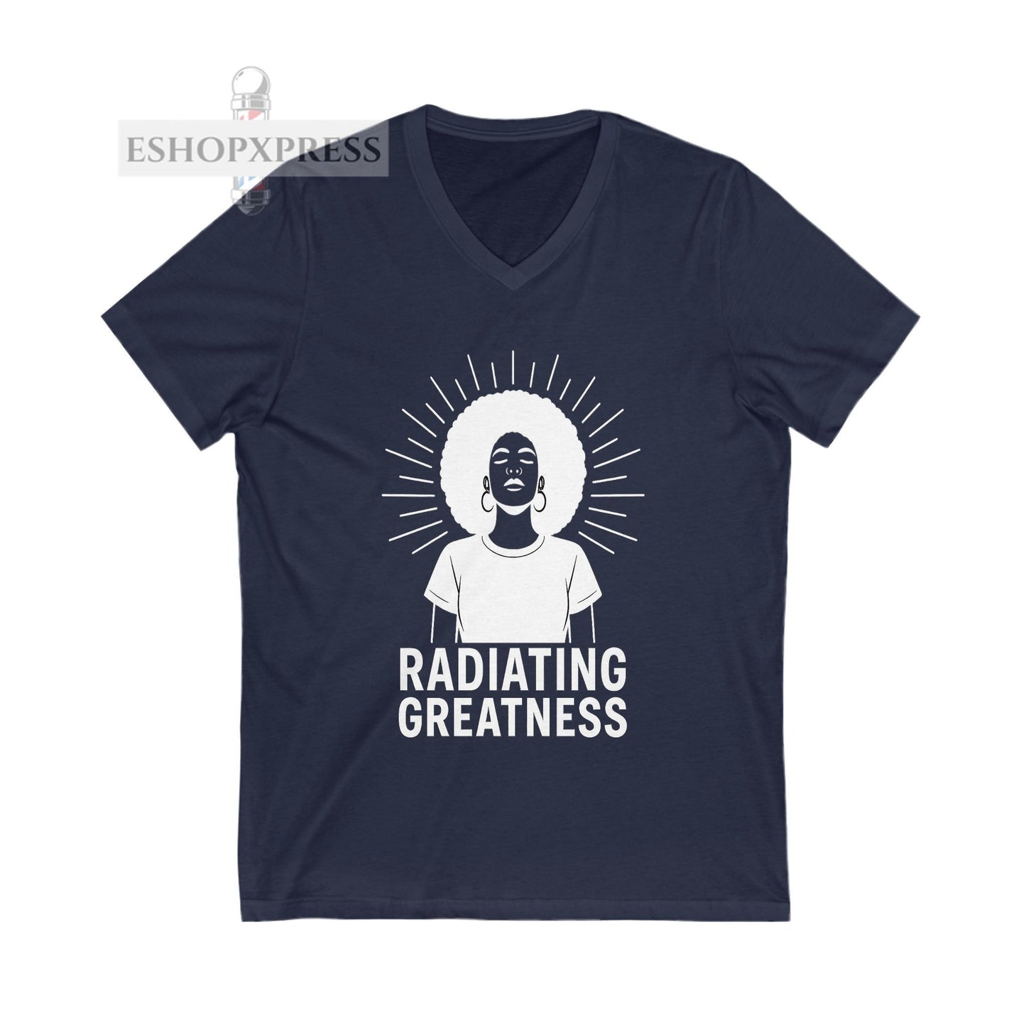 Radiating Greatness - V-Neck Tee
