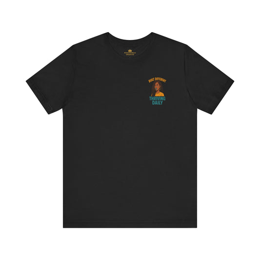 Built Different Thriving Daily Crew Neck Tee – Front & Back Print
