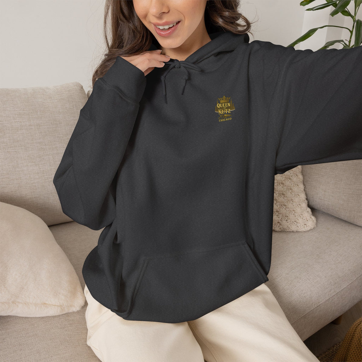 Queen of Kutz Chicago Hoodie – Front & Back Print